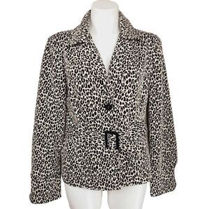 Marisa Christina leopard print jacket blazer Size medium